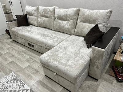 Диван угловой Флай-4 (тик-так+оттоманка)