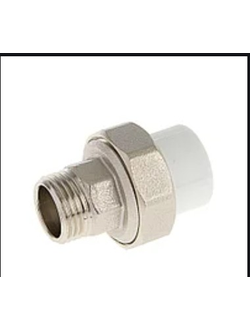 Муфта разъёмная PPRC c наружной резьбой 20x1/2 MeerPlast