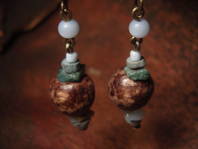 Благотворительность. Серьги "Лес и Туман"