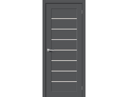 Дверь Межкомнатная "Б-22" (Stormy Silk-Т.Серый Шелк)