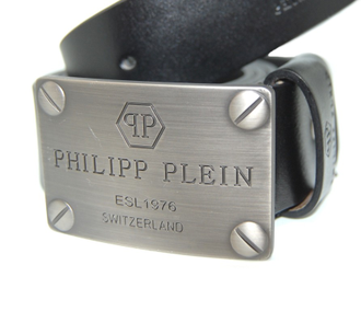 Мужской ремень  Philipp Plein, пряжка прямоугольная (натуральная кожа)