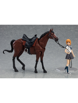 Фигурка фигма коричневая лошадь figma Horse ver.2, Chestnut