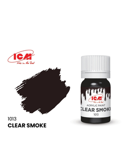 C1013 Краска акриловая, 12 мл, цвет Прозрачный дым(Clear Smoke)