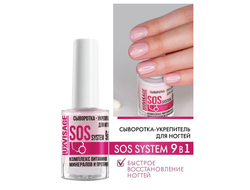 ЛЮКСВИЗАЖ Сыворотка-укрепитель для ногтей SOS system 9 в1 9г