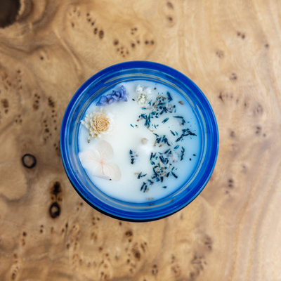 Свеча СОЛЁНЫЙ ОКЕАН | Соевый воск  (цедра бергамота, морская соль, амбра)