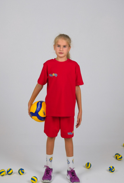 ТРЕНИРОВОЧНЫЙ КОСТЮМ VOLLEYLIFE КРАСНЫЙ детский (120-150 см)