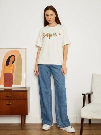 ЖЕНСКАЯ ФУТБОЛКА МОЛОЧНАЯ "ДАРИ"