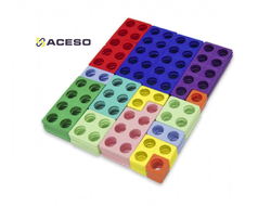 Нумикон. Набор цветных пластиковых форм 80шт. в коробке