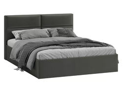 Спальня ГЛОСС - Кровать с мягкой обивкой тип 1 1600 Велюр Confetti Stone