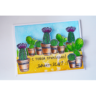 ФП штамп "Кактусы 1"