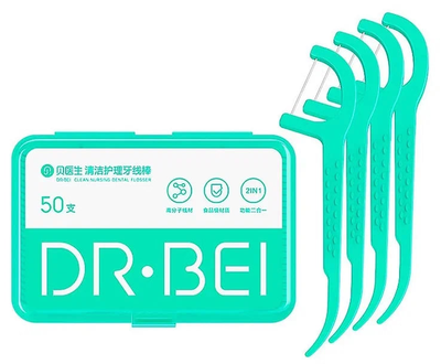 Зубная нить Xiaomi DR.BEI Dental Floss Pick 50шт.