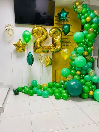 НАБОР ВОЗДУШНЫХ ШАРОВ "С 23 ФЕВРАЛЯ"