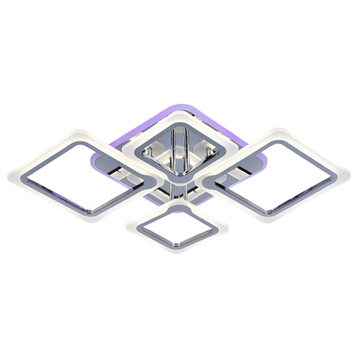 Люстра светодиодная 8050/2+2 CHR 92W+10W RGB Profit Light