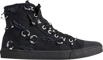 Кроссовки Balenciaga Paris High Destroyed Piercings Black
