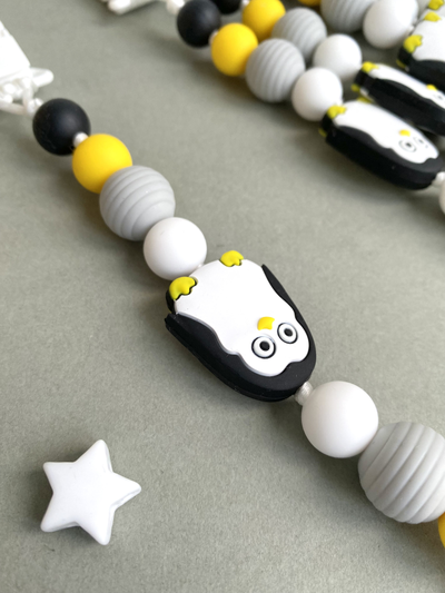 Держатель для пустышки "Пингвиненок "