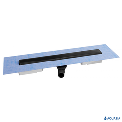 Желоб водосток AQUAZIA В1 Keramik 600 Горизонтальный выпуск (Матовый черный)