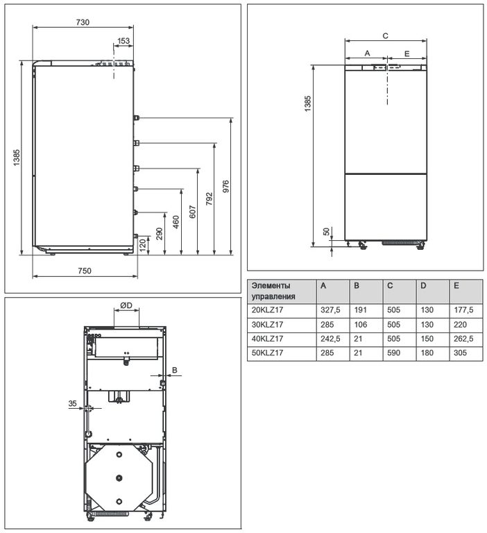 Размеры котла протерм 100 - фото?