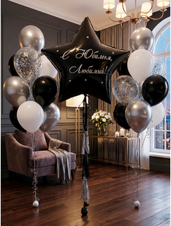 Набор шаров С Юбилеем, любимый!