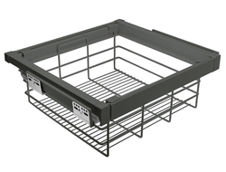 Корзина для белья графит, с доводчиком полного выдвижения WG-KOSZ...-60 GTV *