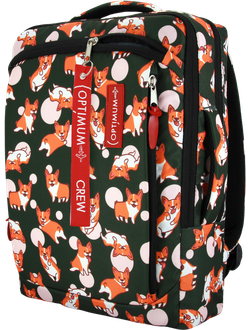 Рюкзак сумка для ноутбука 15.6 - 17.3 дюймов Optimum, корги