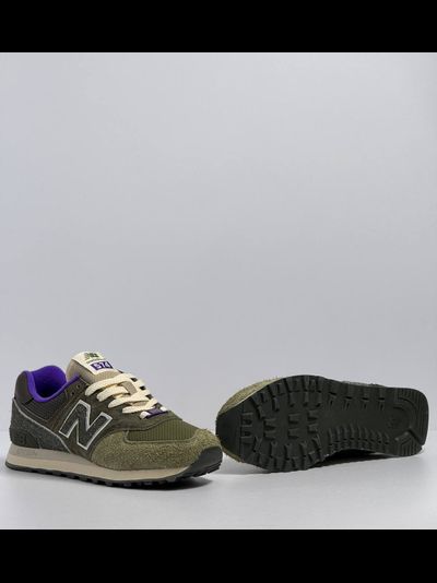 New Balance 574 Sneakersnstuff Nature Green Purple