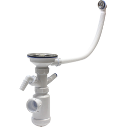 Мойка МК 48*48 врезная глянцевая 0,6/150 "с сифоном"