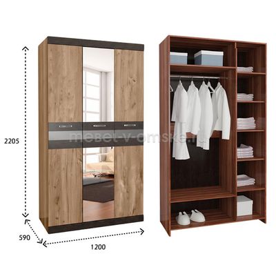 Шкаф Соренто-1 3-х дверный