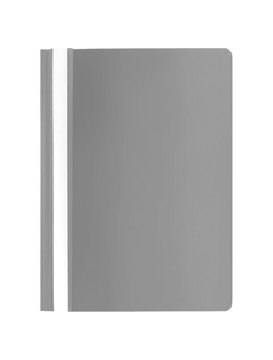 Скоросшиватель пластиковый STAFF, А4, 100/120 мкм, серый, 229238 75шт.