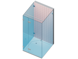 GT-30 Стеклянная угловая душевая кабина