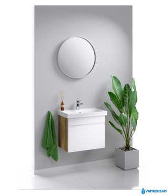 Подвесная тумба под умывальник «Смарт-60», цвет дуб балтийский