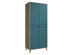 Шкаф Велламо ВО-06 блэквуд ячменный/морская волна