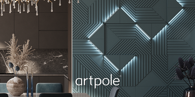 Гипсовая панель PIFAGOR + LED артикул D-0010