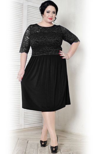 Вечернее нарядное платье арт. 099201 (цвет черный) Размеры 50-68