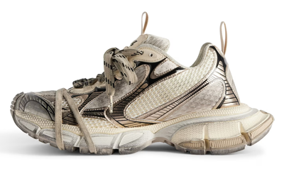 Balenciaga 3XL Worn-Out Ivory Metallic Old