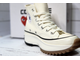 Кеды Converse Play Comme Des Garçons на платформе белые