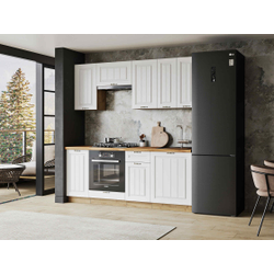 Кухня Мария 2,0 м дуб крафт золото/белый