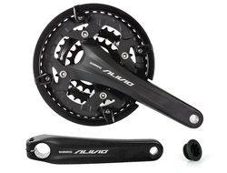 Система Shimano M4060, Alivio, 170мм, ин. вал., 44/32/22, защ., чер, EFCT4060CX422CL