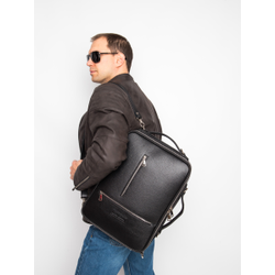 Кожаная сумка-рюкзак Castenaso black (арт. 3108-01)