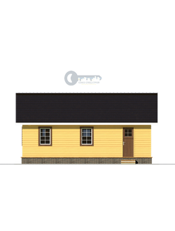 Б-24 ГАБАРИТНЫЕ РАЗМЕРЫ: (6Х9М) 1 ЭТАЖ, ОБЩАЯ ПЛОЩАДЬ: 60М²