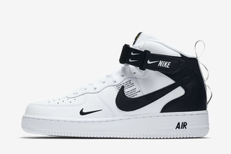 Nike Air Force 1 ’07 LV8 sport Белые с черным