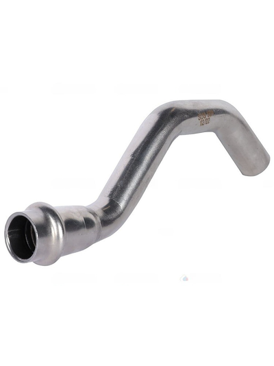 Обвод ROMMER однораструбный НПр, 15 из нержавеющей стали прессовой