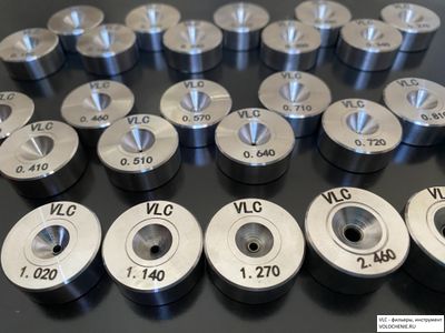 VLC Фильеры (волоки) ND (цельный природный алмаз) диаметром 0.051-0.200