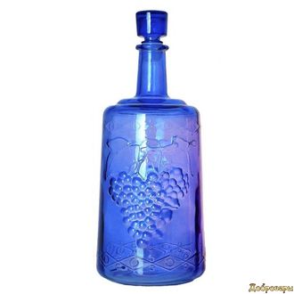 Графин цветной "Ностальгия" 3л синий