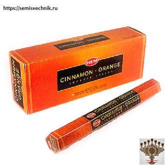 Благовония (HEM) Корица Апельсин (Incense Cinnamon Orange)