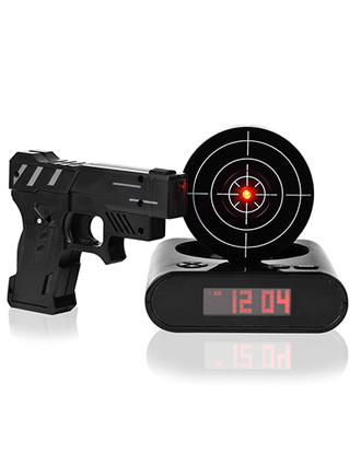 Будильник мишень с лазерным пистолетом Снайпер Gun Alarm Clock оптом