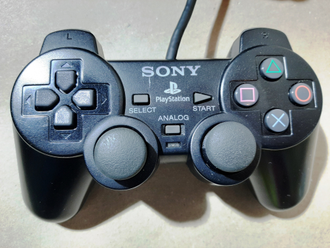 №011 Оригинальный SONY Контроллер для PlayStation 2 PS2 DualShock 2