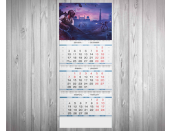 Календарь квартальный PlayerUnknown’s Battlegrounds, PUBG, ПУБГ №6