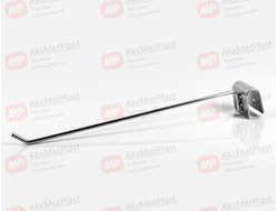 U002 Крючок хром d-5мм на овальную-прямоугольную трубу универсальный L=100 мм