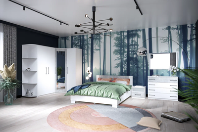 Комод Аврора Ателье светлый и белый