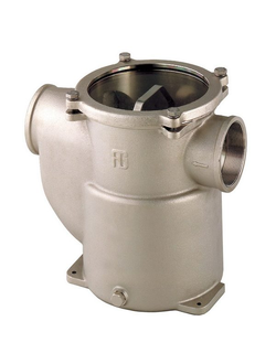 Фильтр водяной системы охлаждения двигателя Guidi Marine 1162 1162#220007 1 1/4" 8800-27700 л/час из никелированной бронзы с крышкой из поликарбоната